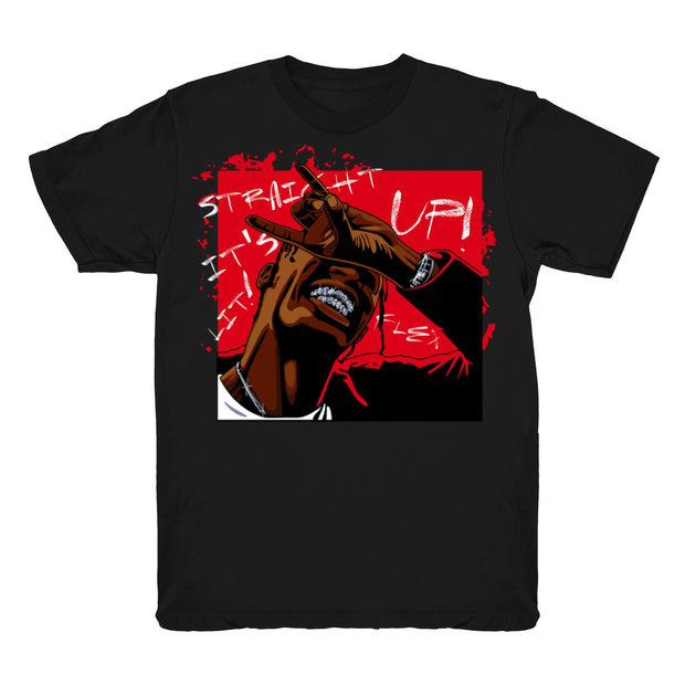 Youth 11 Bred shirt | Bred XI Travis Scott Flex - Retro 11 Bred 2019 / black tee shirts