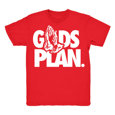 Men 9 Gym Red shirt | Drake Gods Plan - Retro 9 Gym Red 2019 / Red tee shirts