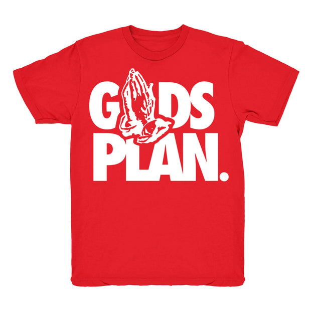 Youth 9 Gym Red shirt | Drake Gods Plan - Retro 9 Gym Red 2019 / Red tee shirts