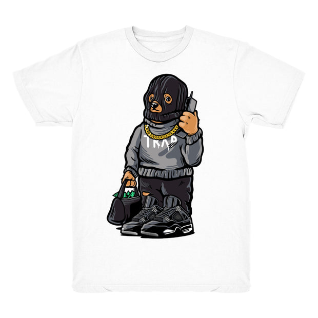 Youth 4 Cool Grey shirt | Trap Bear - Retro 4 Cool Grey / White tee shirts