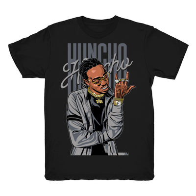 Youth 4 Cool Grey shirt | Huncho - Retro 4 Cool Grey / Black tee shirts