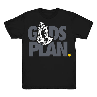 Youth 4 Cool Grey shirt | Drake Gods Plan - Retro 4 Cool Grey / Black tee shirts