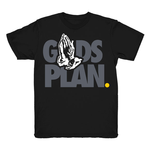 Youth 4 Cool Grey shirt | Drake Gods Plan - Retro 4 Cool Grey / Black tee shirts