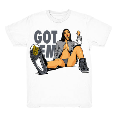 Youth 4 Cool Grey shirt | Got Em - Retro 4 Cool Grey / White tee shirts