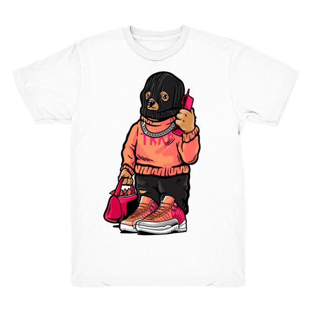 Women 12 Sunrise shirt | Trap Bear - Retro 12 Hot Punch Sunrise / white tee shirts