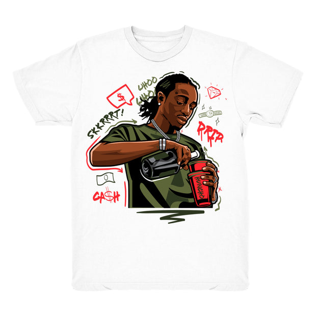 Youth 6 Travis shirt | Quavo Drip - Retro 6 Cactus Jack 2019 / White tee shirts