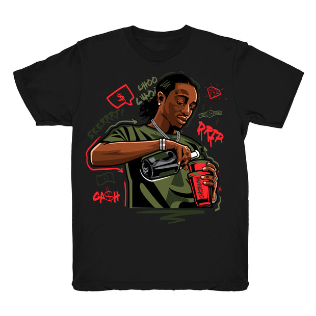 Youth 6 Travis shirt | Quavo Drip - Retro 6 Cactus Jack 2019 / Black tee shirts