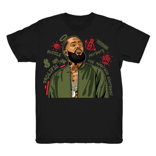 Youth 6 Travis shirt | Nipsey Forever Fly - Retro 6 Cactus Jack 2019 / Black tee shirts