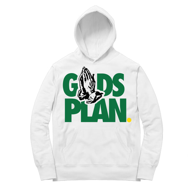 Youth 10 Seattle Hoodie shirt | Seattle 10 Drake Gods Plan - Retro 10 Seattle / White hooded tee shirt