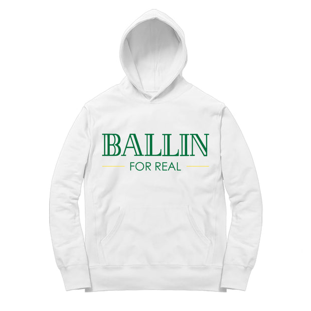 Youth 10 Seattle Hoodie shirt | Seattle 10 Ballin - Retro 10 Seattle / White hooded tee shirt