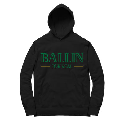 Women 10 Seattle Hoodie shirt | Seattle 10 Ballin - Retro 10 Seattle / Black hooded tee shirt