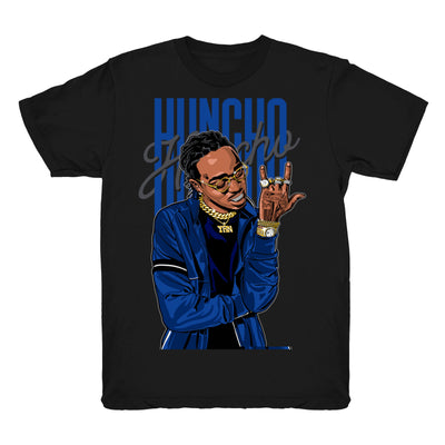 Women 12 Game Royal shirt | Huncho Flex - Retro 12 Game Royal 2019 / Black tee shirts