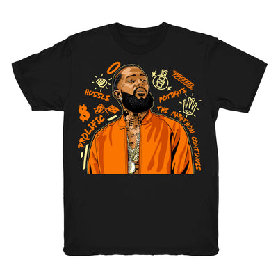 Youth 1 Shattered shirt | Nipsey Forever Fly - Retro 1 OG High Shattered Backboard 3.0 2019 / Black tee shirts