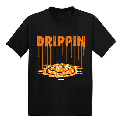 Youth 1 Shattered kids shirt | Smiley Drip - Retro 1 OG High Shattered Backboard 3.0 2019 / Youth Black tee shirts