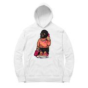 Women 12 Sunrise Hoodie | Trap Bear - Retro 12 Hot Punch Sunrise / White Hooded shirt