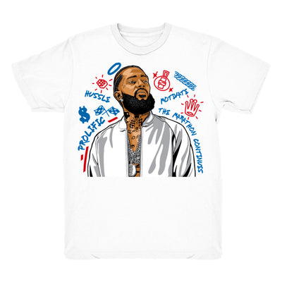 Youth 4 What The 4 shirt | Nipsey Forever Fly - Retro 4 What The 4s 2019 / White tee shirts