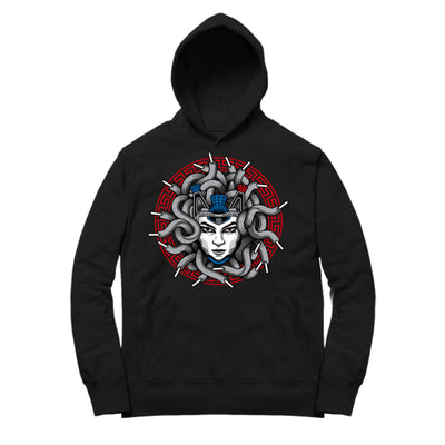 Youth 4 What The Hoodie shirt | Medusa Laced - Retro 4 What The / Black hooded sweatshirt