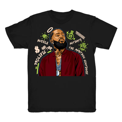 Youth Boost Yecheil 350 shirt | Nipsey Forever Fly V2 - Yecheil 350 / black tee shirts