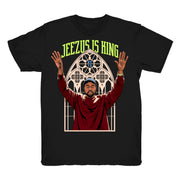 Women Boost Yecheil 350 shirt | Jeezus Is King V2 - Yecheil 350 / black tee shirts