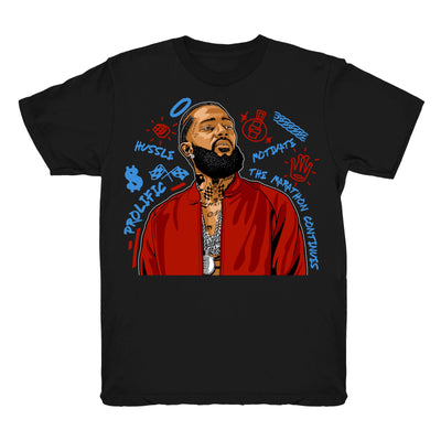 Youth 1 Fearless shirt | Nipsey Forever Fly - Retro 1 OG High Fearless 2019 / Black tee shirts