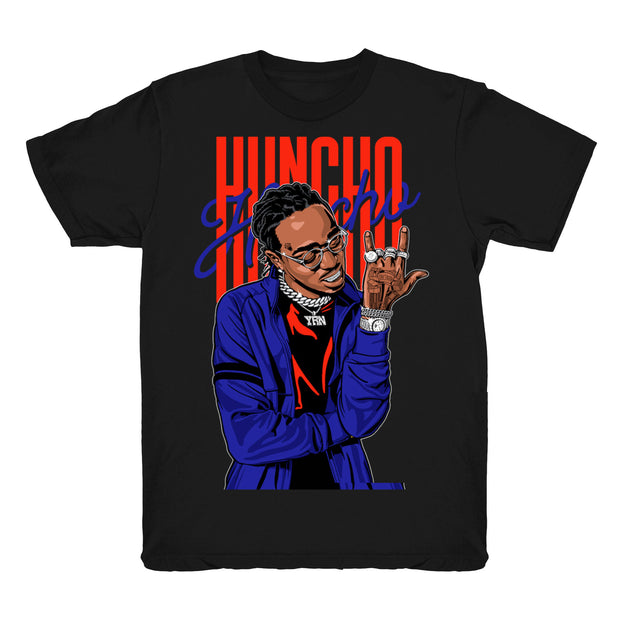 Women 4 Winter shirt | Huncho Flex - Retro 4 Winter Loyal Blue 2019 / black tee shirts