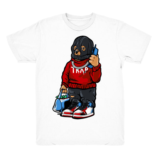 Youth 1 Fearless shirt | Trap Bear - Retro 1 OG High Fearless 2019 / White tee shirts