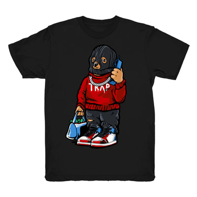 Youth 1 Fearless shirt | Trap Bear - Retro 1 OG High Fearless 2019 / Black tee shirts