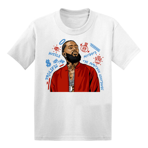 Youth 1 Fearless Kids shirt | Nipsey Forever Fly - Retro 1 OG High Fearless 2019 / Youth White tee shirts