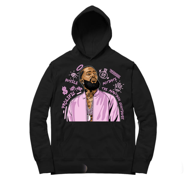 Youth 500 Soft Vision Hoodie shirt | Nipsey Forever Fly - Soft Vision 500 / Black hooded tee shirt