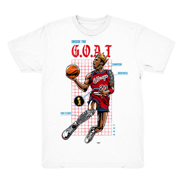 Women 4 What The 4 shirt | Goat Blueprint - Retro 4 What The 4s 2019 / White tee shirts