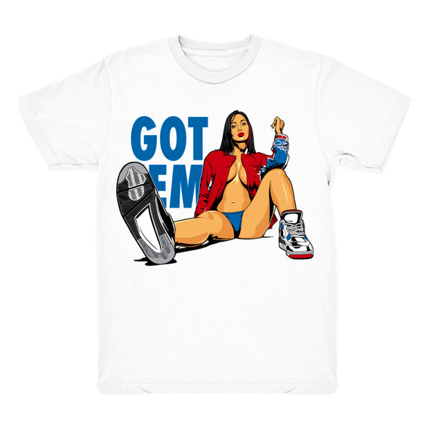 Women 4 What The 4 shirt | Got Em - Retro 4 What The 4s 2019 / White tee shirts