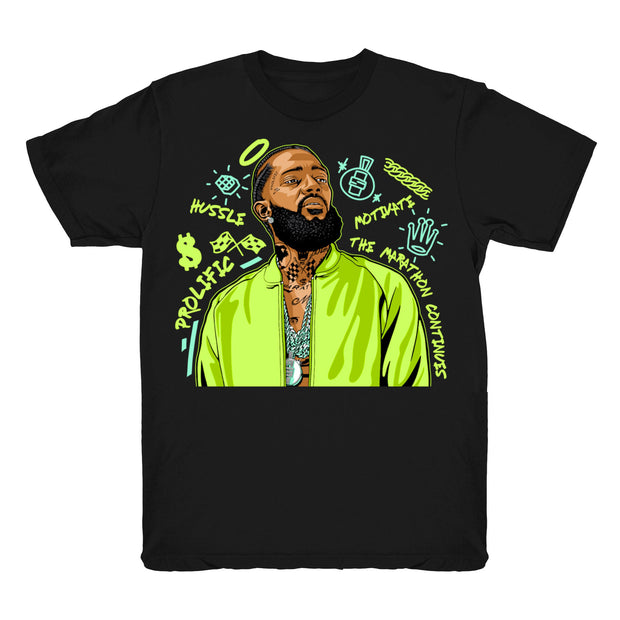 Youth Boost Yeezreel 350 shirt | Nipsey Forever Fly V2 - YeezReel 350 / black tee shirts