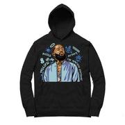 Women Boost 700 Carbon Blue Hoodie shirt | Nipsey Forever Fly - Carbon Blue 700 / Black hooded tee shirt