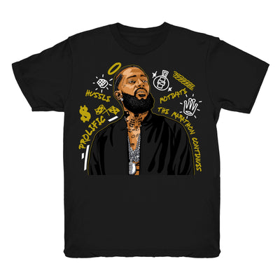 Women 6 DMP shirt | Nipsey Forever Fly - Retro 6 DMP 2020 / Black tee shirts