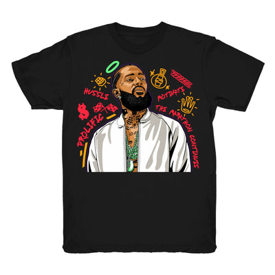 Women 6 Hare shirt | Nipsey Forever Fly - Retro 6 Hare 2020 / Black tee shirts