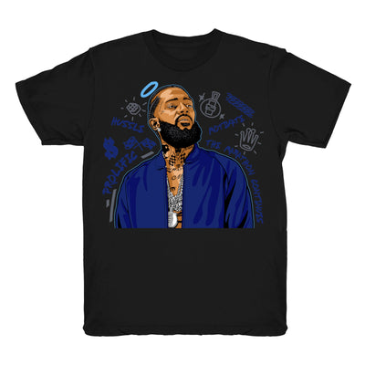 Youth 13 Flint shirt | Nipsey Forever Fly - Retro 13 Flint 2020 / Black tee shirts