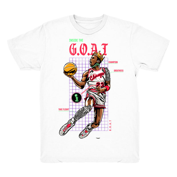 Youth 6 Hare shirt | Goat Blueprint - Retro 6 Hare 2020 / White tee shirts