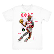 Women 6 Hare shirt | Goat Blueprint - Retro 6 Hare 2020 / White tee shirts