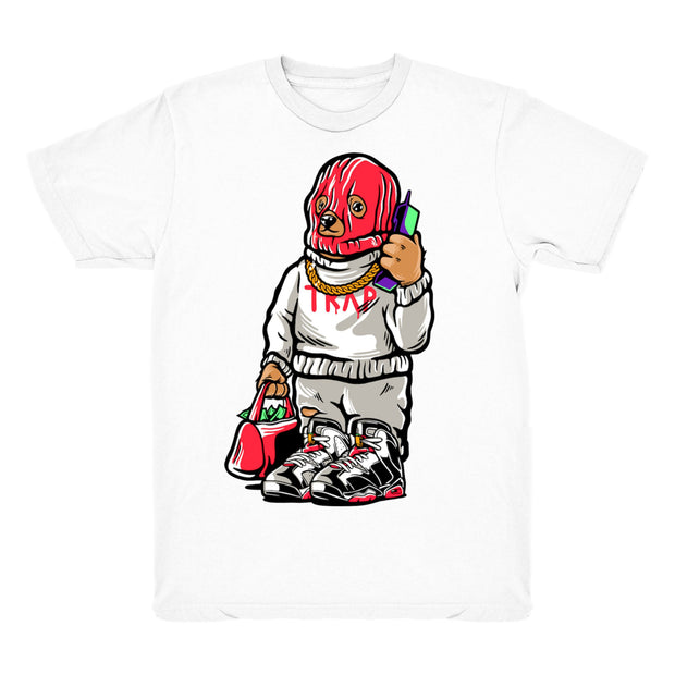 Youth 6 Hare shirt | Trap Bear- Retro 6 Hare 2020 / White tee shirts