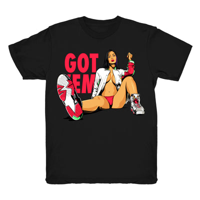 Youth 6 Hare shirt | Got Em - Retro 6 Hare 2020 / Black tee shirts