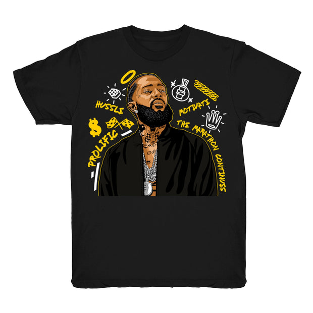 Women 12 University Gold shirt | Nipsey Forever Fly - Retro 12 University Gold 2020 / Black tee shirts