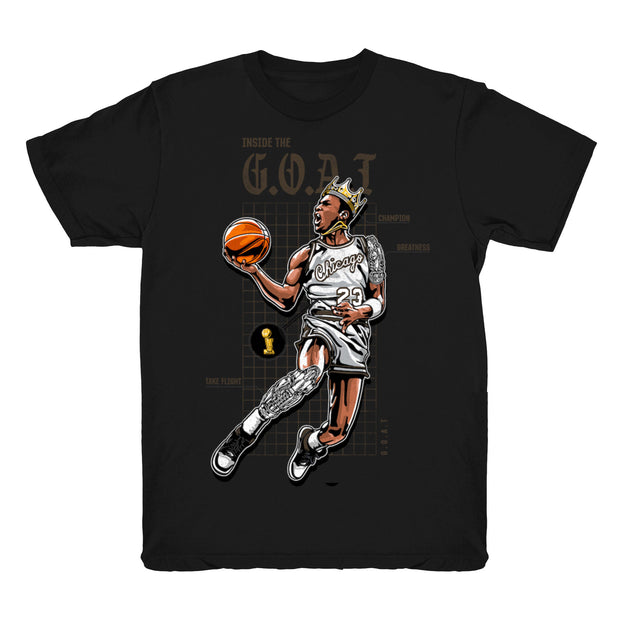 Women 1 Mocha shirt | Goat Blueprint - Retro 1 OG High Dark Mocha 2020 / Black tee shirts