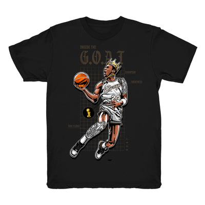 Youth 1 Mocha shirt | Goat Blueprint - Retro 1 OG High Dark Mocha 2020 / Black tee shirts