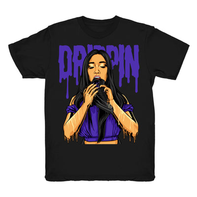 Youth 12 Dark Concord shirt | Drippin 12s - Retro 12 Dark Concord / Black tee shirts