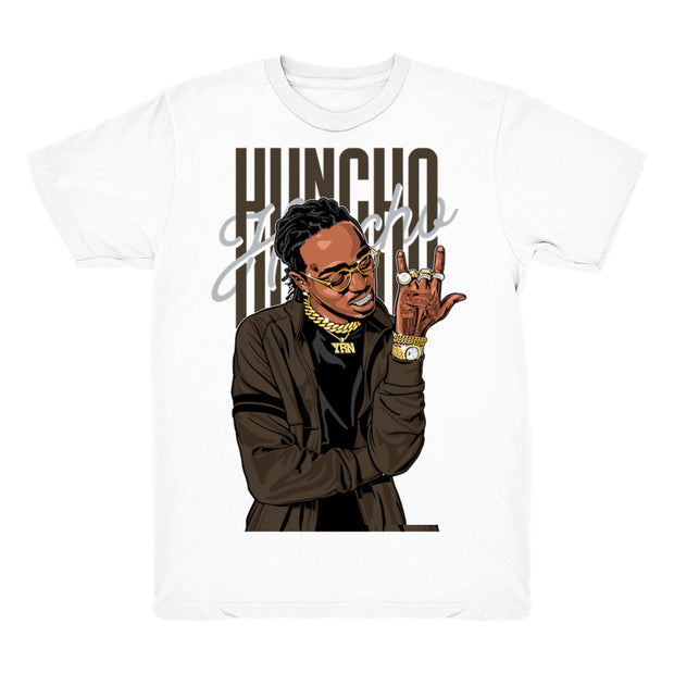 Youth 1 Mocha shirt | Huncho Flex - Retro 1 OG High Dark Mocha 2020 / White tee shirts