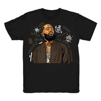 Women 1 Mocha shirt | Nipsey Forever Fly - Retro 1 OG High Dark Mocha 2020 / Black tee shirts