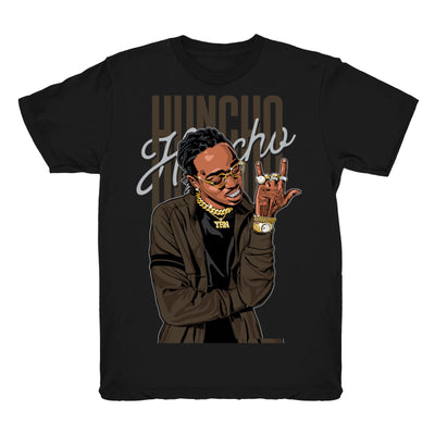 Youth 1 Mocha shirt | Huncho Flex - Retro 1 OG High Dark Mocha 2020 / Black tee shirts