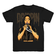 Women 1 Mocha shirt | Drippin 1s - Retro 1 OG High Dark Mocha 2020 / Black tee shirts