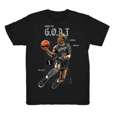 Youth 11 Jubilee shirt | Goat Blueprint - Retro 11 25th Anniversary tees / black t-shirts