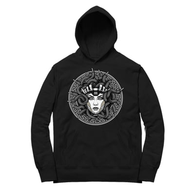 Women 11 Jubilee Hoodie | Medusa Laced - Retro XI 25th Anniversary / Black Hooded shirt